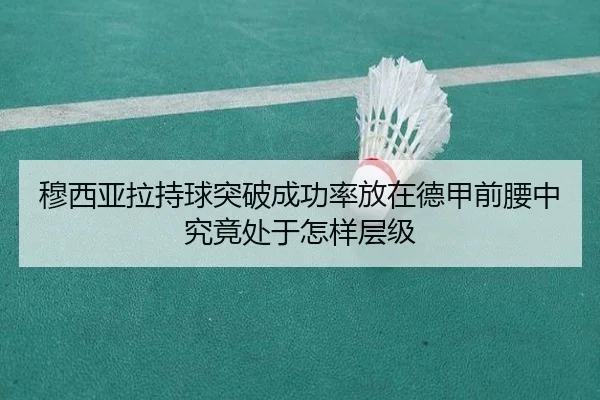 穆西亚拉持球突破成功率放在德甲前腰中究竟处于怎样层级